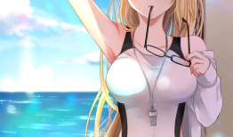 泳装动漫美女,夏日风情下的青春魅力